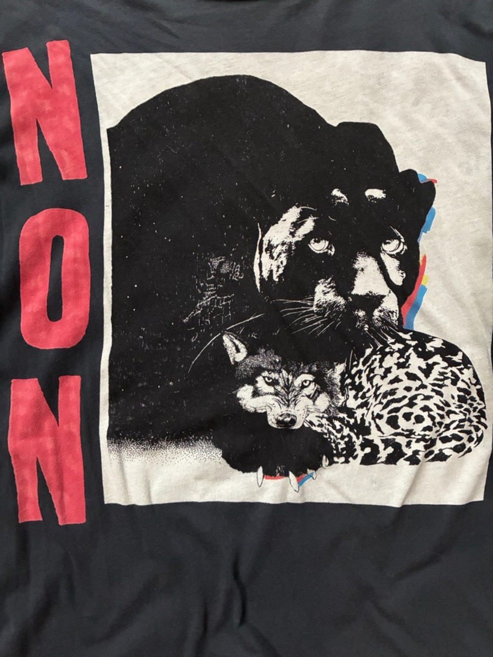 All Saints 'NON' Roll Sleeve Tshirt - Picture 2 of 9